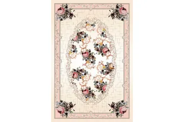 Homefesto Matta 120x180 cm - Multifärgad/Sammet - Textil & mattor - Matta - Orientalisk matta - Persisk matta