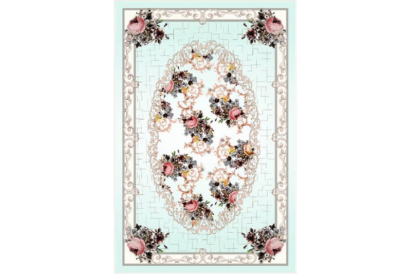 Homefesto Matta 120x180 cm - Multifärgad/Sammet - Textil & mattor - Matta - Orientalisk matta - Persisk matta