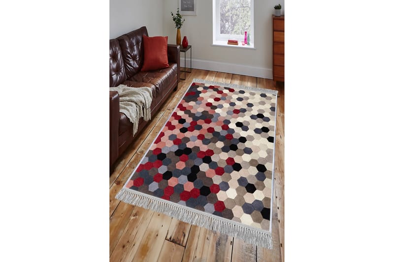 Homefesto Matta 120x180 cm - Multifärgad/Sammet - Textil & mattor - Matta - Orientalisk matta - Persisk matta