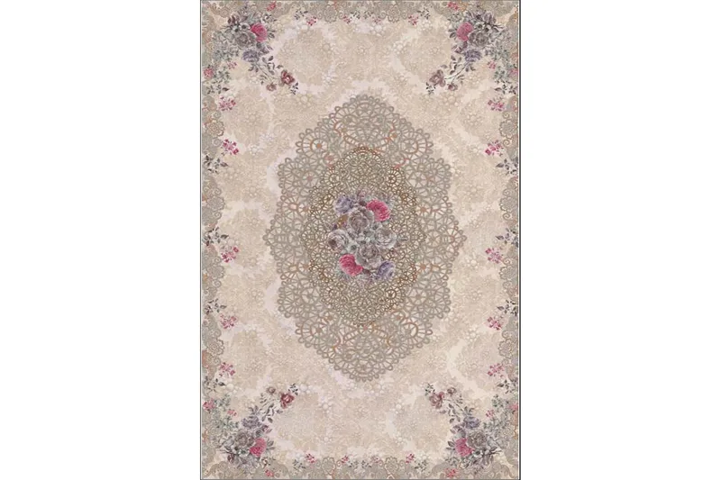 Homefesto Matta 120x180 cm - Multifärgad/Sammet - Textil & mattor - Matta - Orientalisk matta - Persisk matta