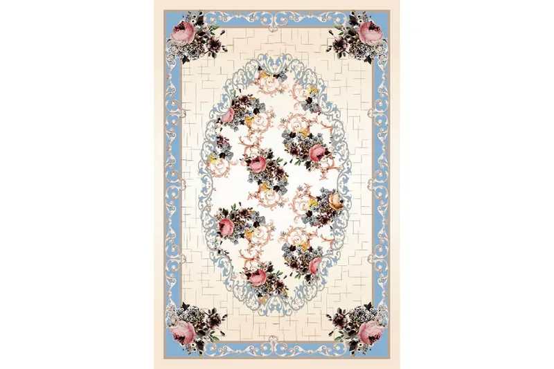 Homefesto Matta 120x180 cm - Multifärgad/Sammet - Textil & mattor - Matta - Orientalisk matta - Persisk matta