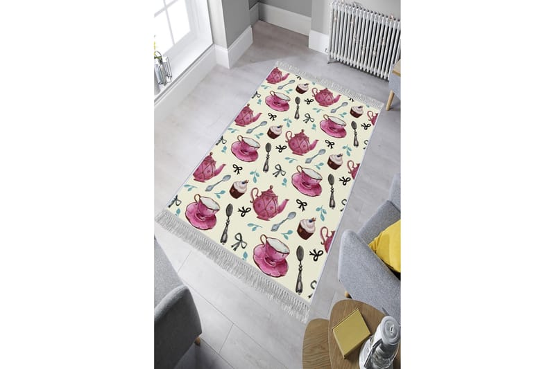 Homefesto Matta 120x180 cm - Multifärgad/Sammet - Textil & mattor - Matta - Orientalisk matta - Persisk matta