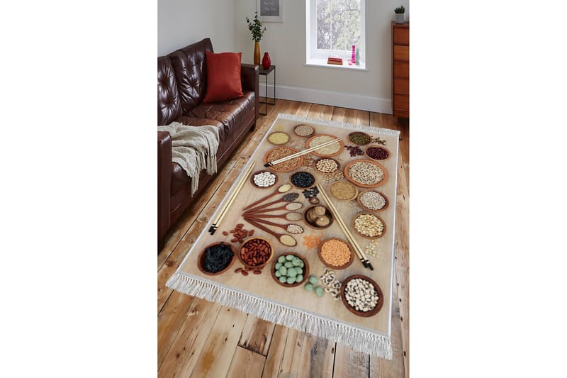 Homefesto Matta 120x180 cm - Multifärgad/Sammet - Textil & mattor - Matta - Orientalisk matta - Persisk matta