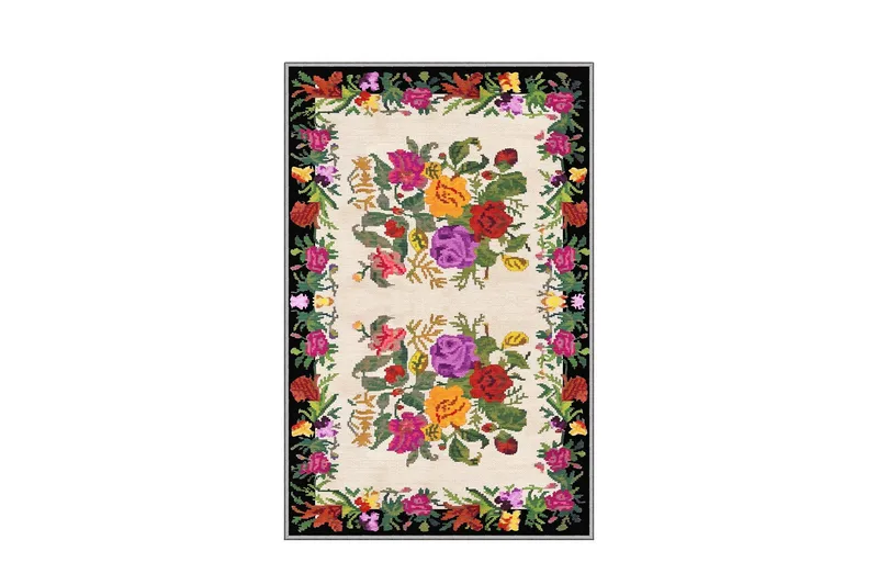 Homefesto Matta 140x220 cm, Multifärgad