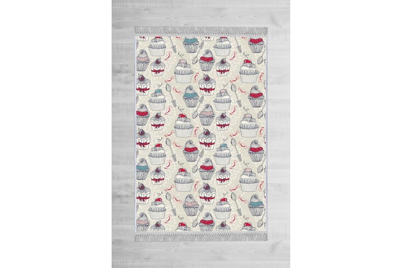 Homefesto Matta 140x220 cm, Multifärgad/Sammet