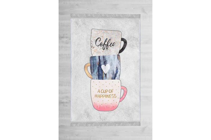 Homefesto Matta 140x220 cm, Multifärgad/Sammet