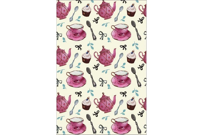 Homefesto Matta 140x220 cm, Multifärgad/Sammet