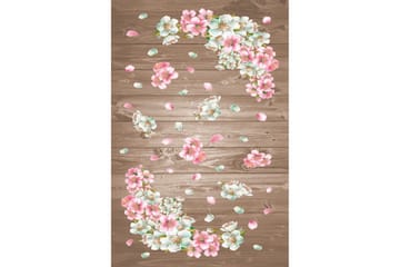 Homefesto Matta 140x220 cm - Multifärgad/Sammet - Textil & mattor - Matta - Orientalisk matta - Persisk matta