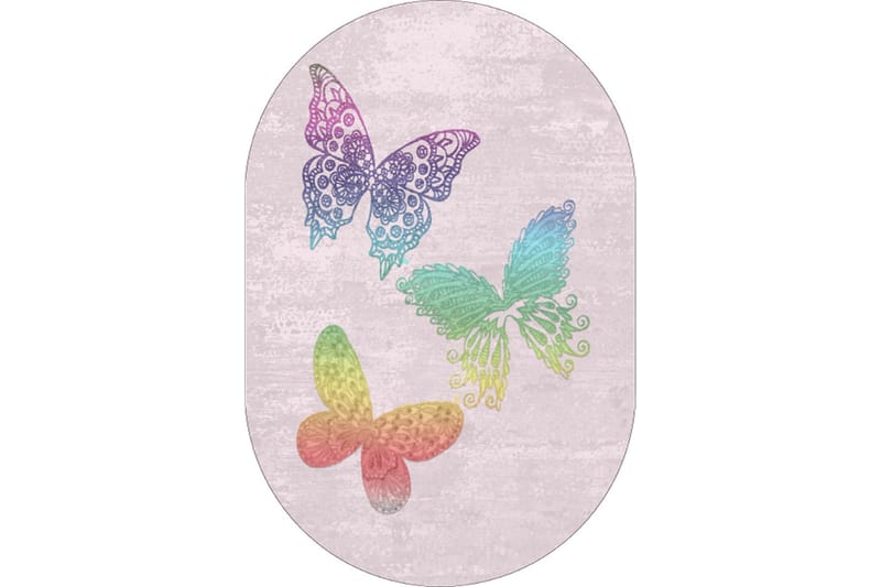 Homefesto Matta 140x220 cm, Multifärgad/Sammet