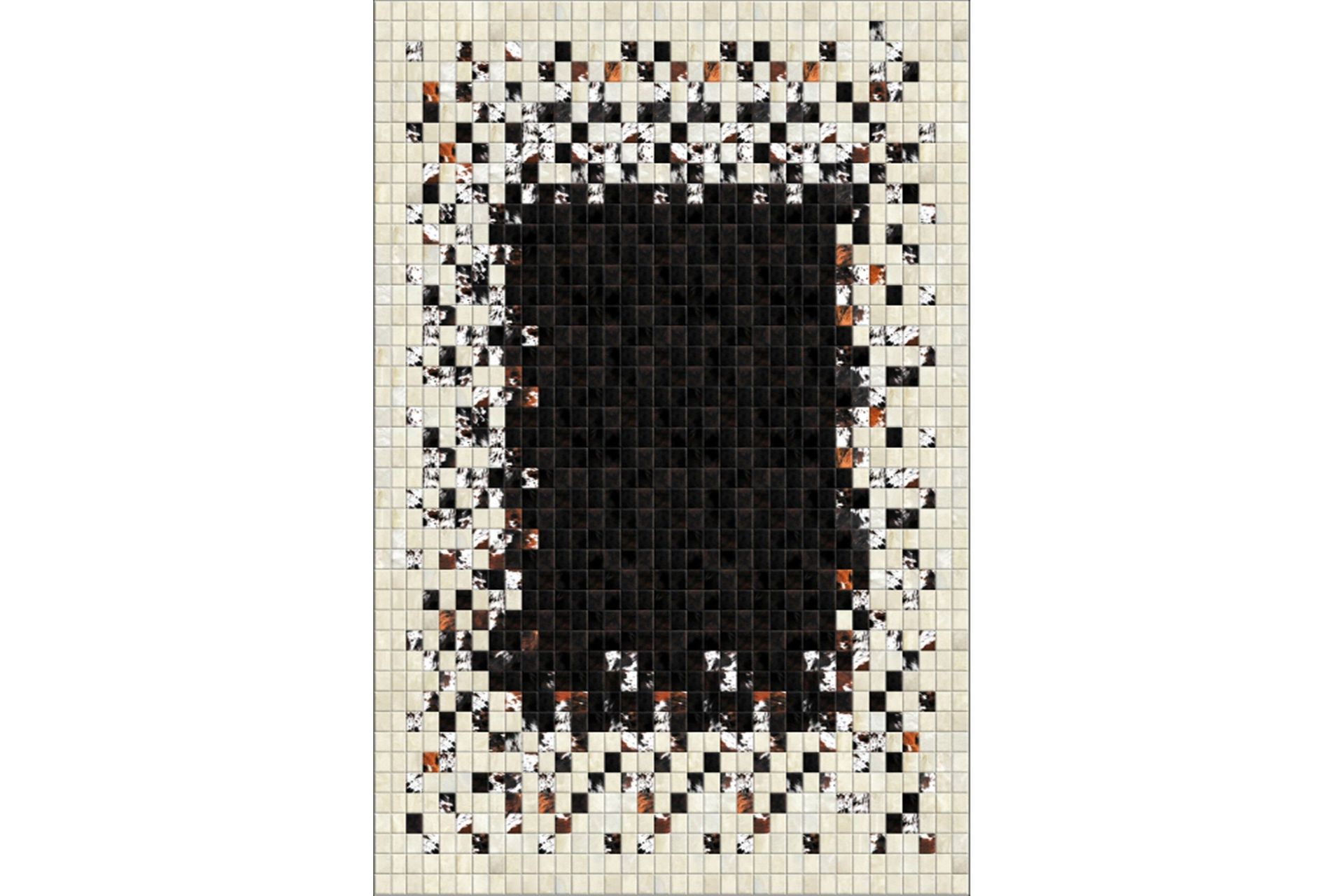 Homefesto Matta 140x220 cm - Multif&auml;rgad/Sammet