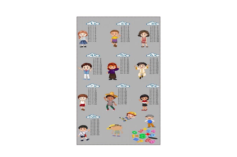 Homefesto Matta 160x230 cm, Multifärgad