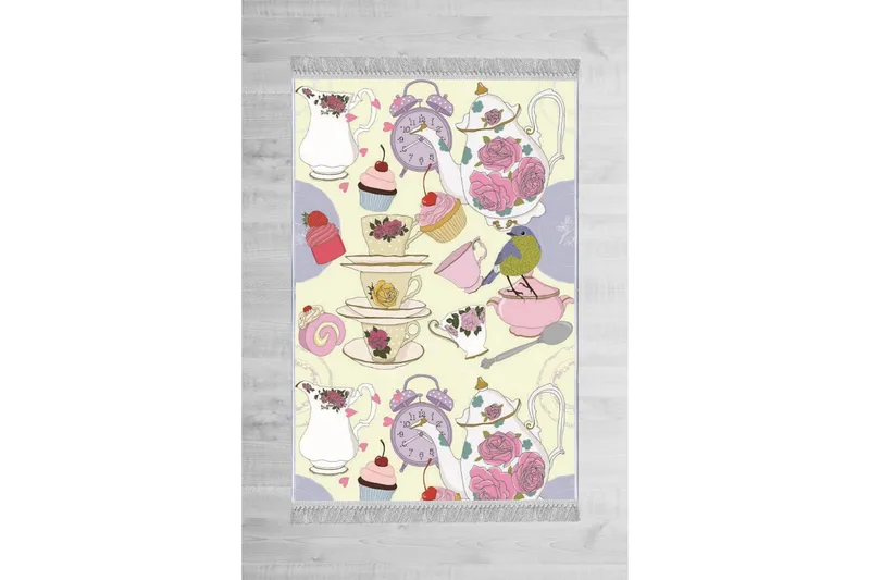 Homefesto Matta 160x230 cm, Multifärgad/Sammet