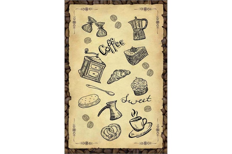 Homefesto Matta 160x230 cm - Multifärgad/Sammet - Textil & mattor - Matta - Orientalisk matta - Persisk matta