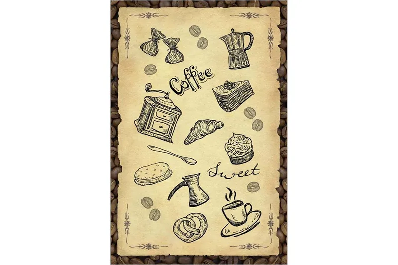 Homefesto Matta 160x230 cm - Multifärgad/Sammet - Textil & mattor - Matta - Orientalisk matta - Persisk matta