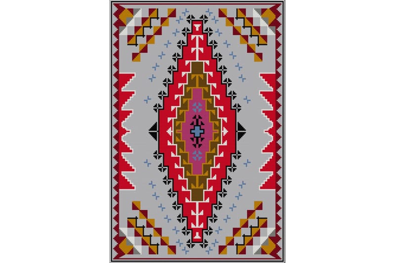 Homefesto Matta 160x230 cm - Multifärgad/Sammet - Textil & mattor - Matta - Orientalisk matta - Persisk matta