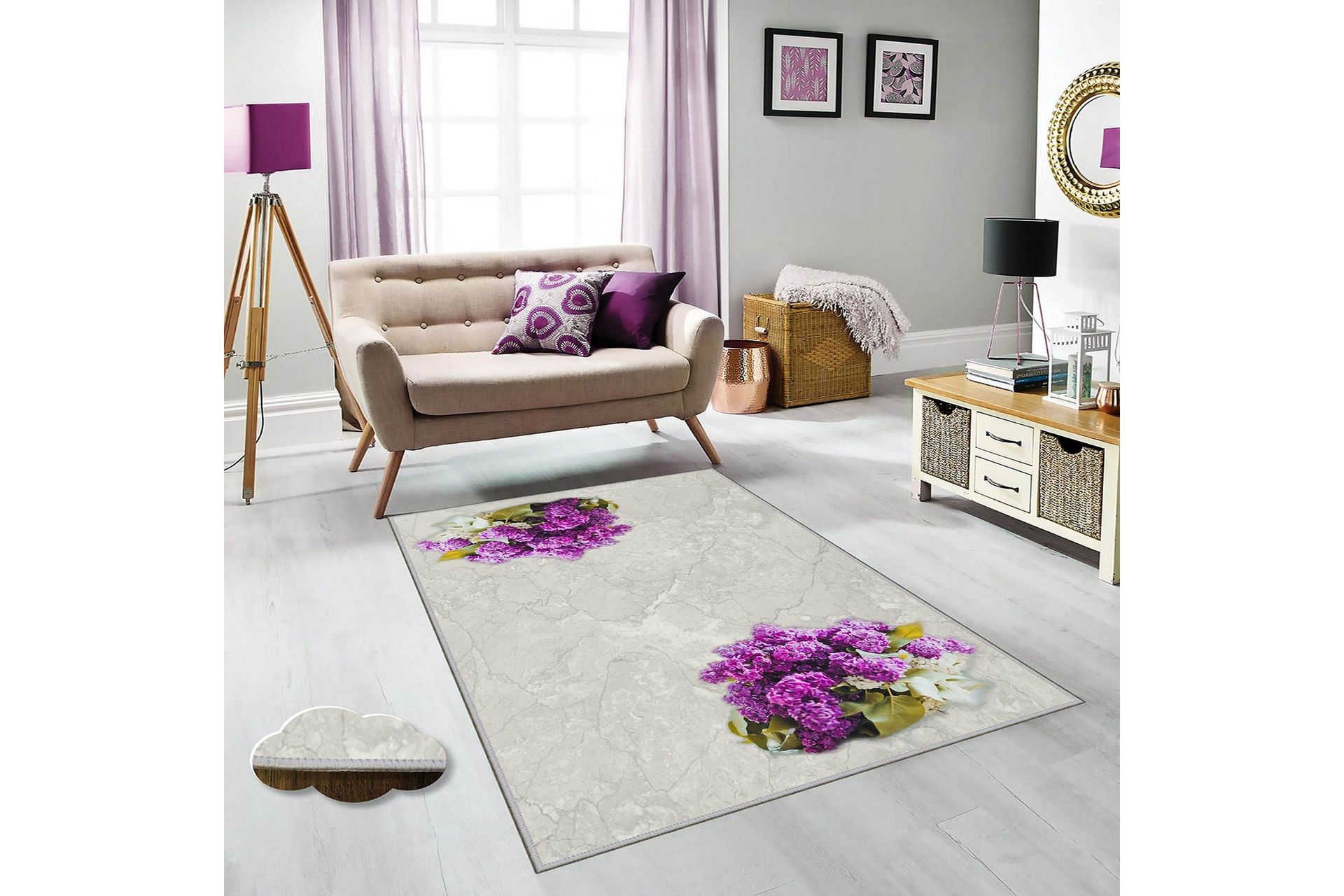Homefesto Matta 160x230 cm - Multif&auml;rgad