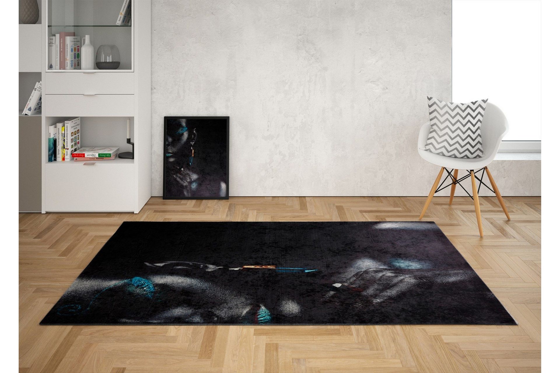 homefesto matta 160x230 cm - multifärgad