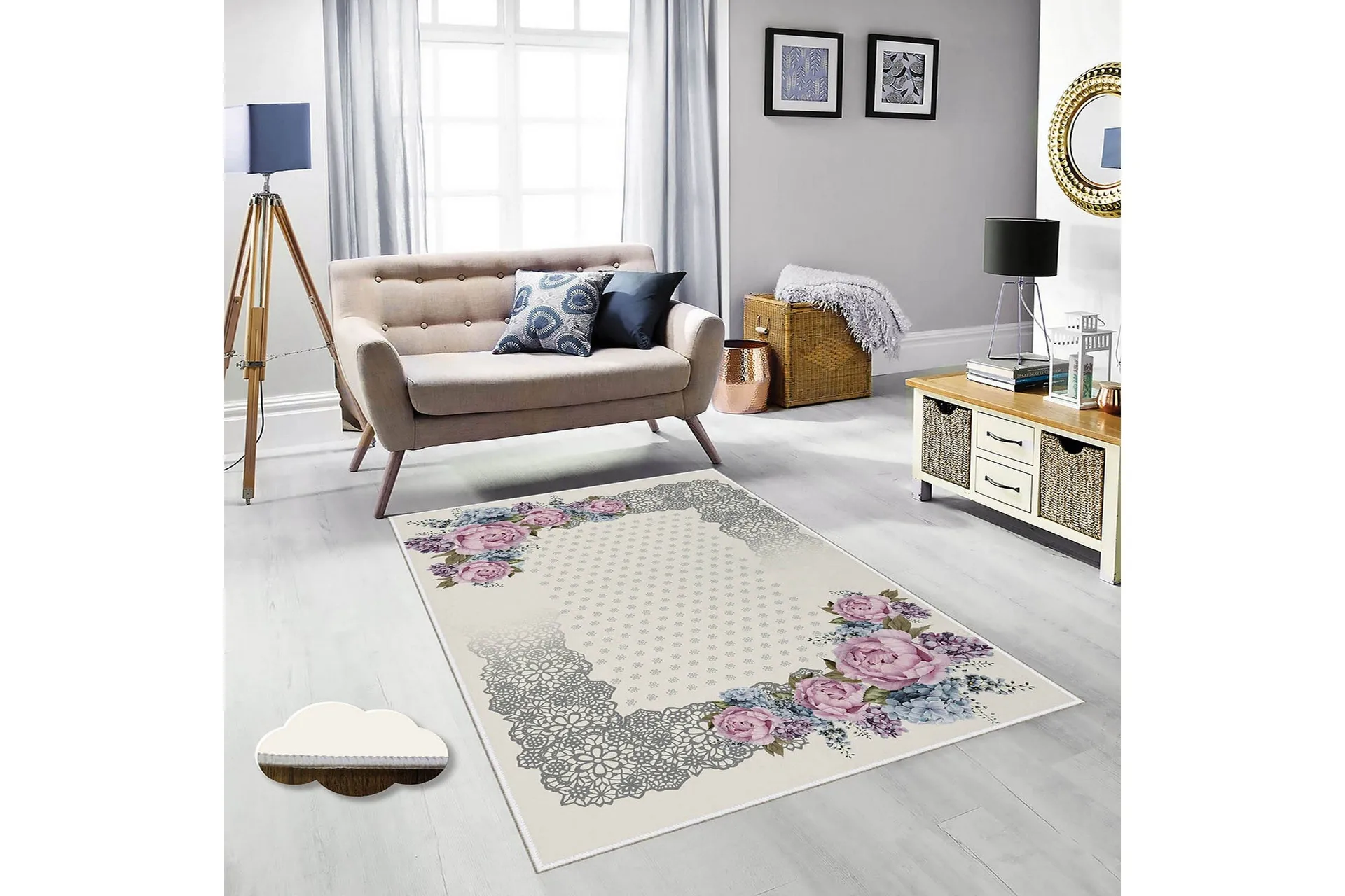 Homefesto Matta 160x230 cm - Multif&auml;rgad