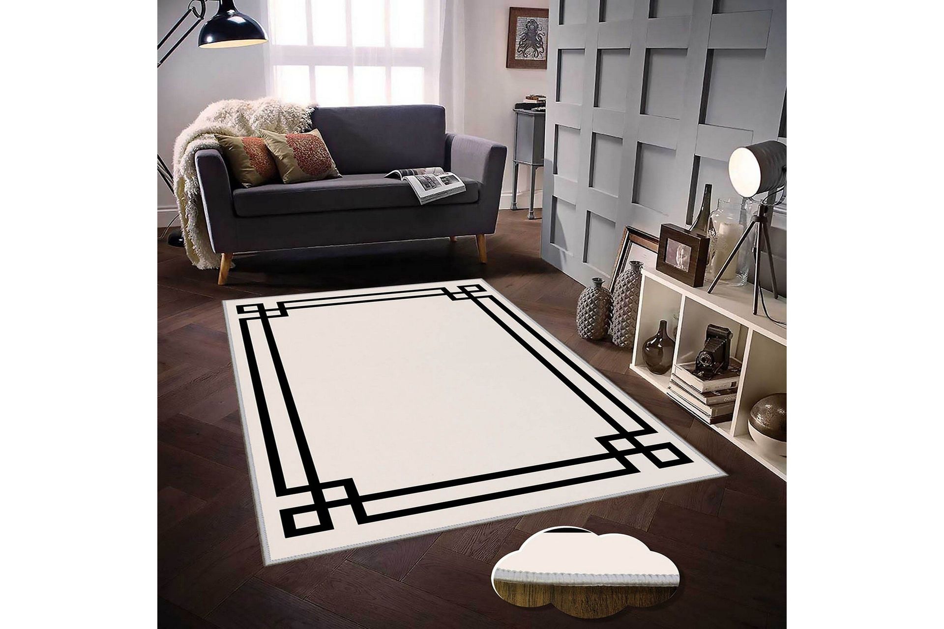 homefesto matta 180x280 cm - multifärgad