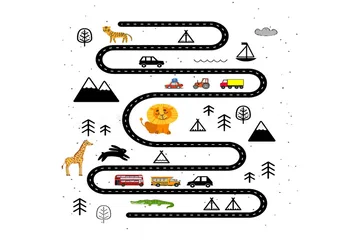 Homefesto Matta 80x120 cm - Multifärgad - Textil & mattor - Matta - Orientalisk matta - Persisk matta