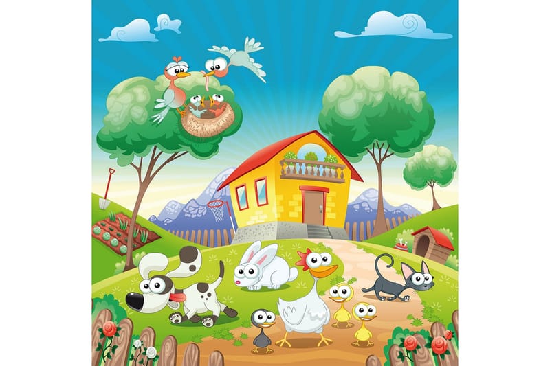 Homefesto Matta 80x120 cm, Multifärgad