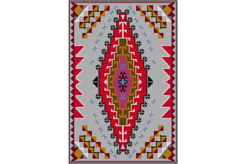 Homefesto Matta 80x120 cm - Multifärgad/Sammet - Textil & mattor - Matta - Orientalisk matta - Persisk matta