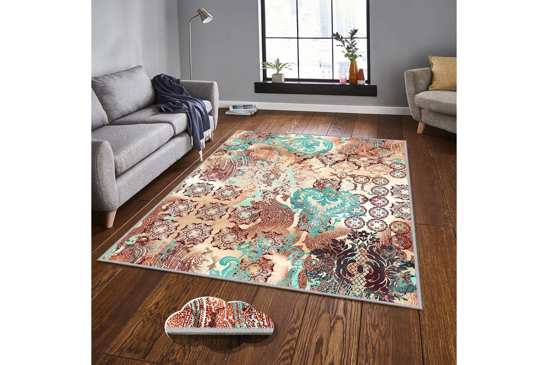 Homefesto Matta 80x120 cm - Multif&auml;rgad