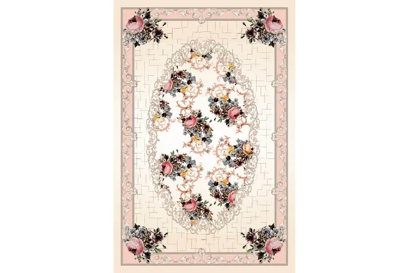 Homefesto Matta 80x150 cm - Multifärgad/Sammet - Textil & mattor - Matta - Orientalisk matta - Persisk matta
