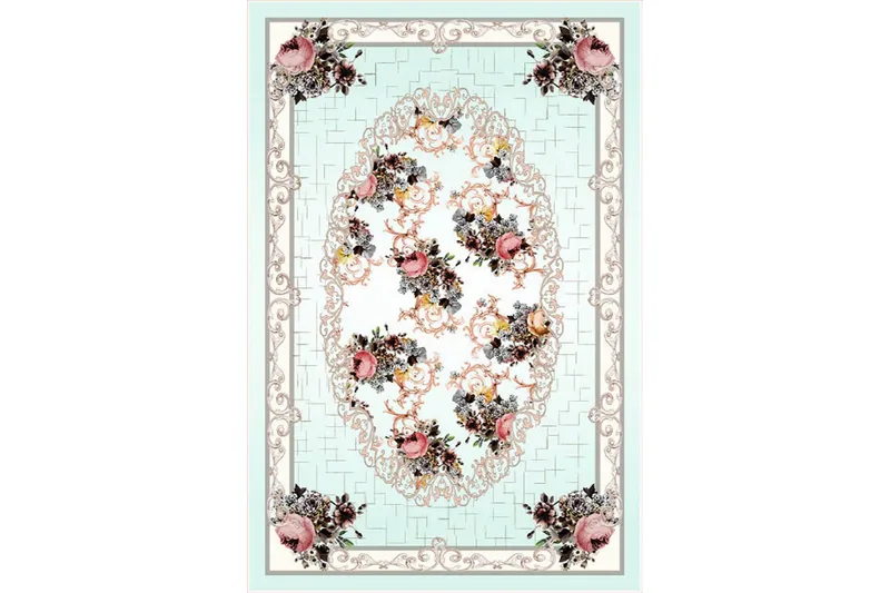 Homefesto Matta 80x150 cm - Multifärgad/Sammet - Textil & mattor - Matta - Orientalisk matta - Persisk matta