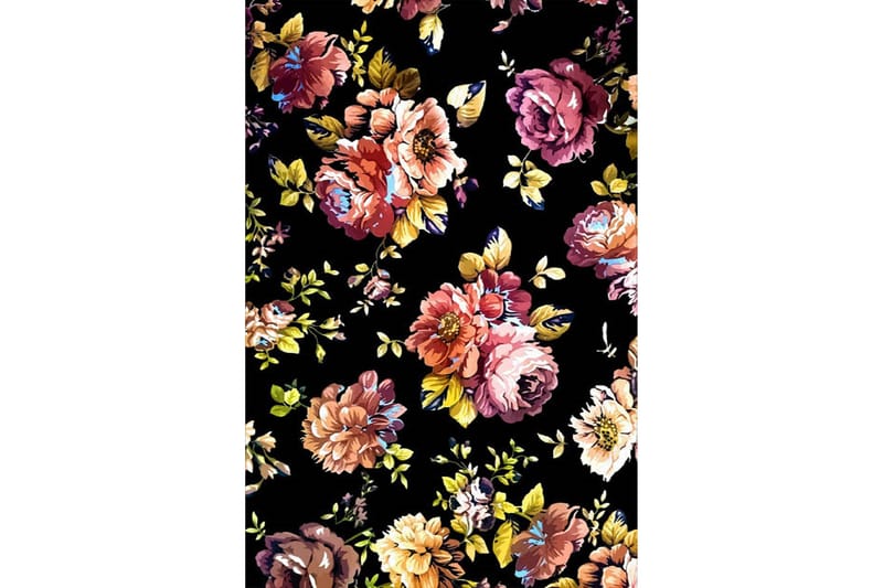 Homefesto Matta 80x150 cm - Multifärgad/Sammet - Textil & mattor - Matta - Orientalisk matta - Persisk matta