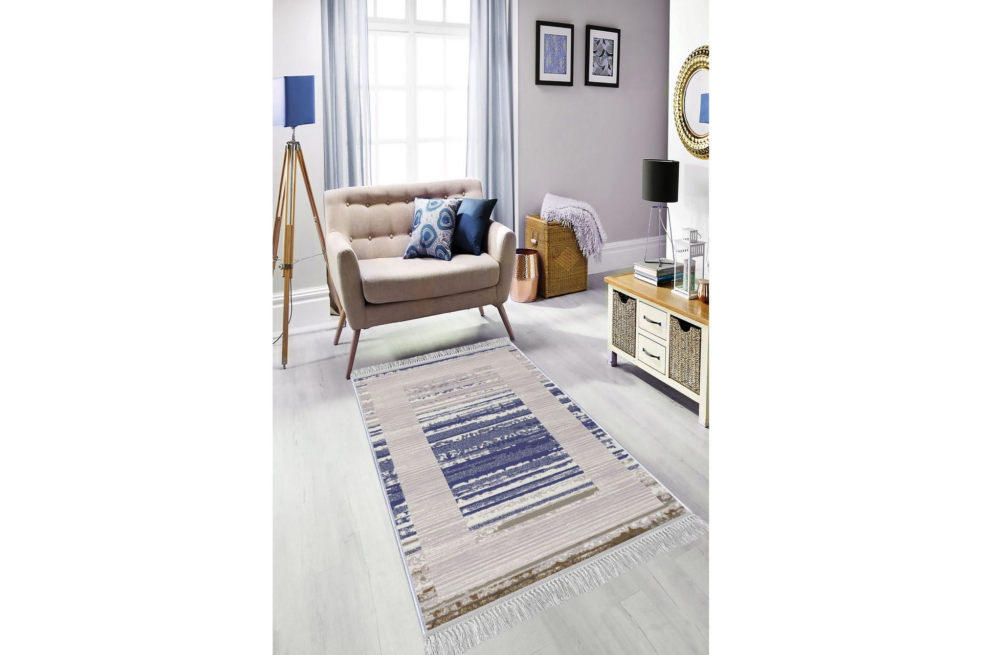 Homefesto Matta 80x150 cm - Multif&auml;rgad/Sammet