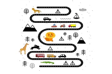 Homefesto Matta 80x200 cm - Multifärgad - Textil & mattor - Matta - Orientalisk matta - Persisk matta