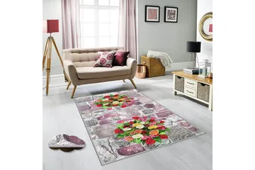 Homefesto Matta 80x200 cm - Multifärgad - Textil & mattor - Matta - Orientalisk matta - Persisk matta