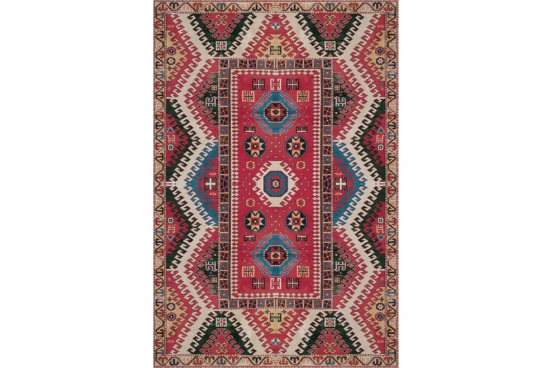 Homefesto Matta 80x200 cm - Multifärgad/Sammet - Textil & mattor - Matta - Orientalisk matta - Persisk matta