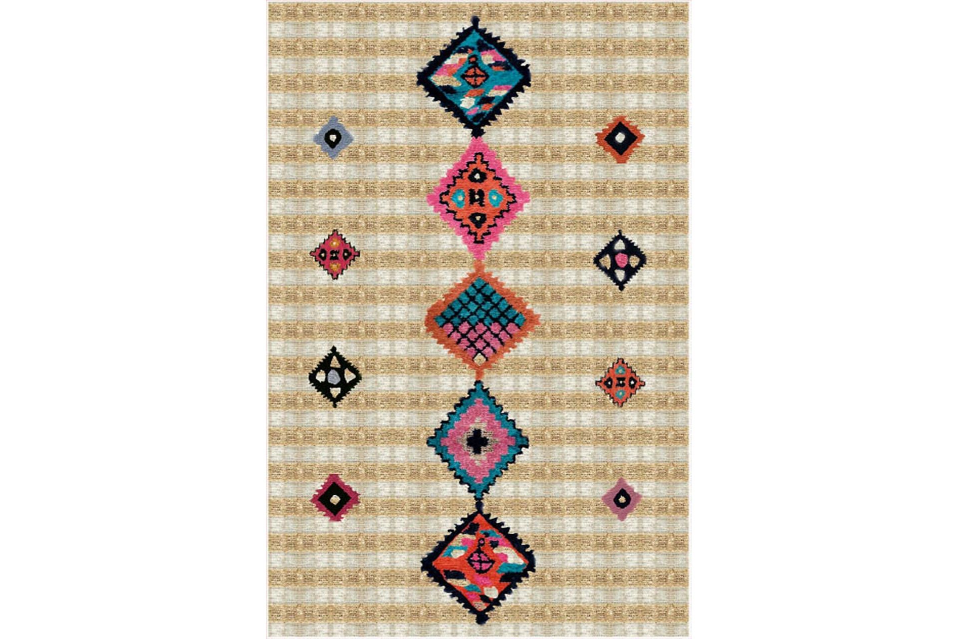 Homefesto Matta 80x200 cm - Multif&auml;rgad/Sammet