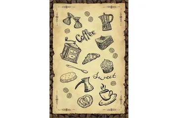 Homefesto Matta 80x300 cm - Multifärgad/Sammet - Textil & mattor - Matta - Orientalisk matta - Persisk matta