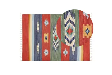 Kamaris Kelimmatta 140x200 cm - Röd - Textil & mattor - Matta - Orientalisk matta - Kelimmatta