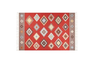 Kelimmatta Lorut 200x300 cm - Röd - Textil & mattor - Matta - Orientalisk matta - Kelimmatta