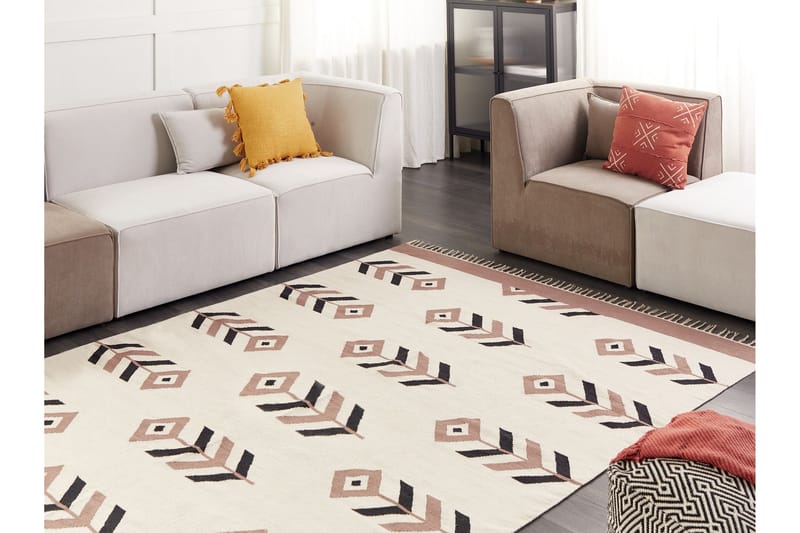 Kelimmatta Niavan 200x300 cm - Beige - Textil & mattor - Matta - Orientalisk matta - Kelimmatta