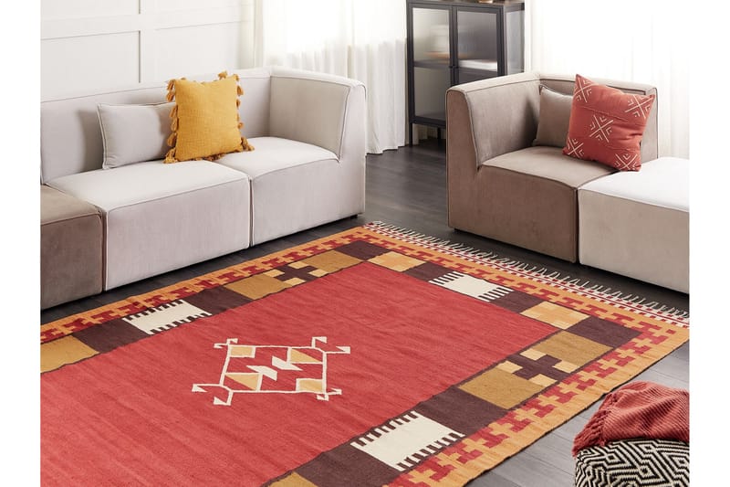 Kelimmatta Parakar 200x300 cm - Röd - Textil & mattor - Matta - Orientalisk matta - Kelimmatta