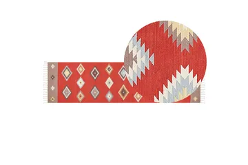 Lorut Kelimmatta 80x300 cm - Röd - Textil & mattor - Matta - Orientalisk matta - Kelimmatta