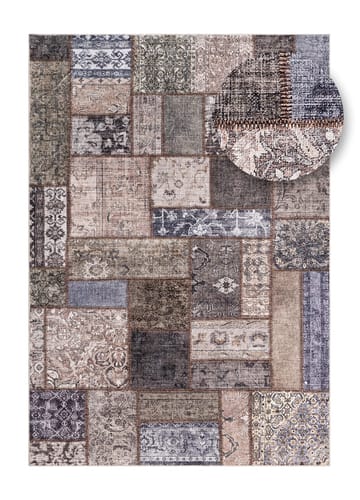 Maskinvävd Matta Tarfaya Patch Rund 240 cm - Smaragdgrön - Textil & mattor - Matta - Orientalisk matta - Patchwork matta
