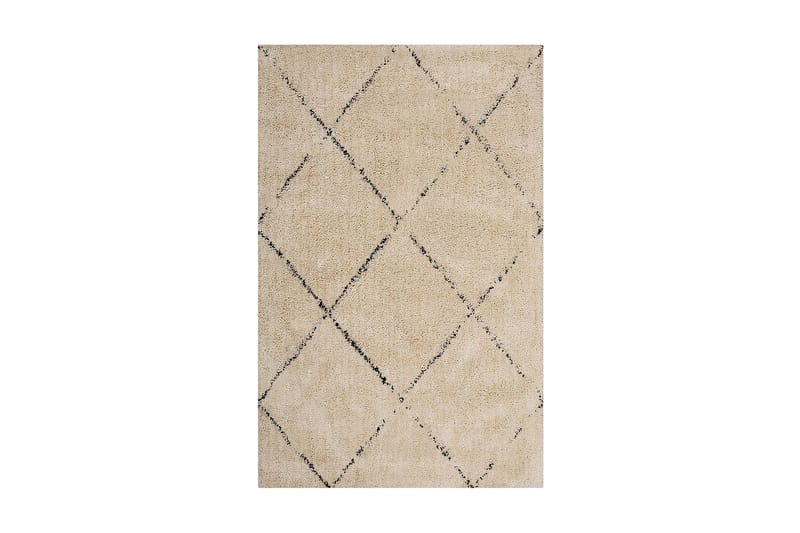 Matta Abhijay 140x200 cm - Beige/Svart - Marockansk matta - Orientalisk matta