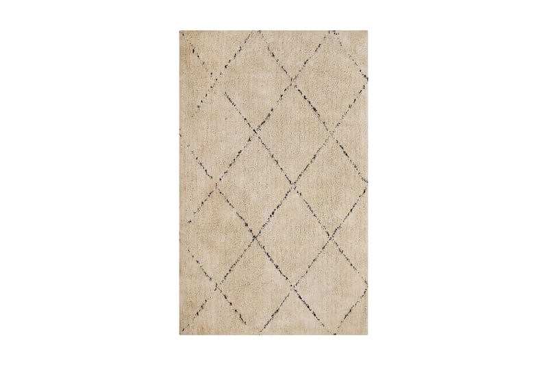 Matta Abhijay 160x230 cm - Beige/Svart - Orientalisk matta - Marockansk matta