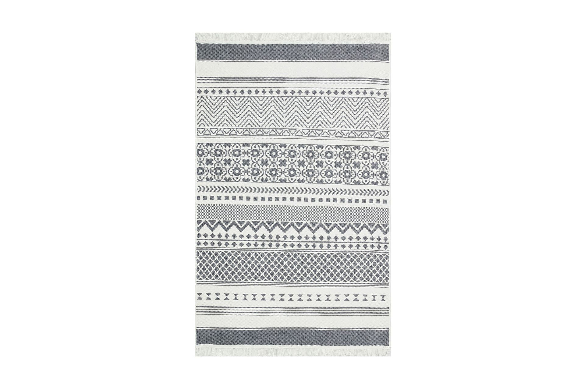 Matta Eko Hali 120x180 cm - Grå/Vit