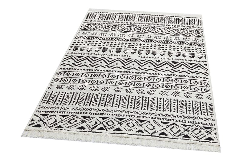 Matta Eko Hali 120x180 cm - Svart/Vit - Orientalisk matta - Persisk matta