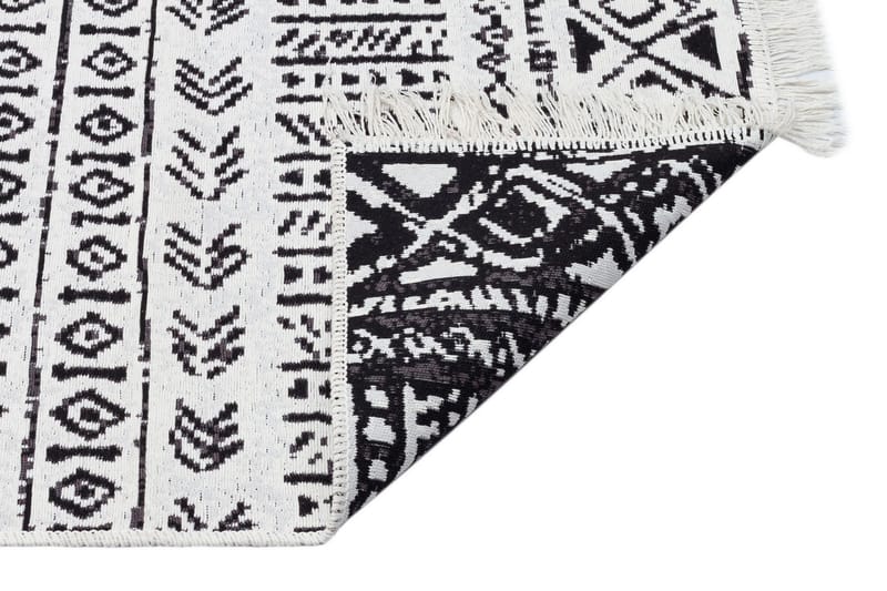 Matta Eko Hali 120x180 cm - Svart/Vit - Orientalisk matta - Persisk matta