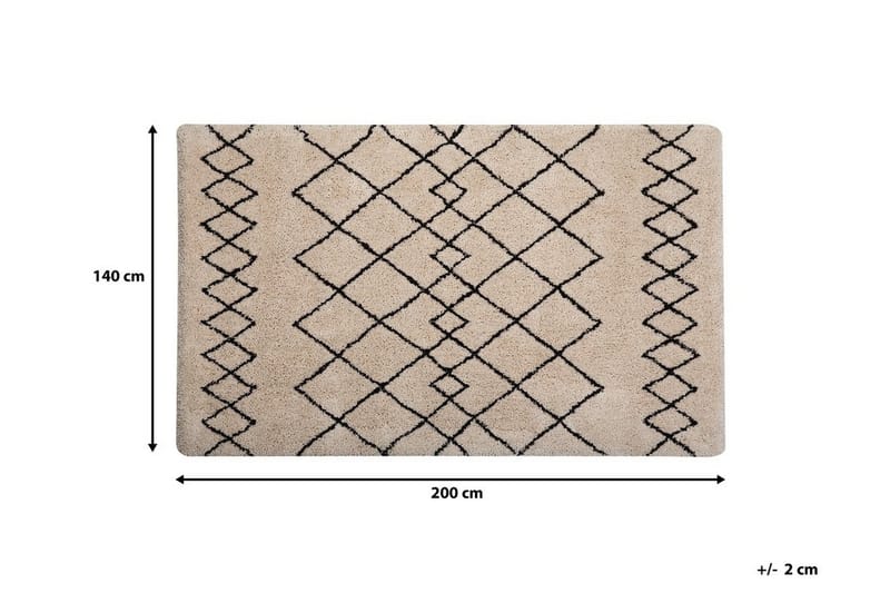 Matta Frankley 140x200 cm - Beige - Marockansk matta - Orientalisk matta