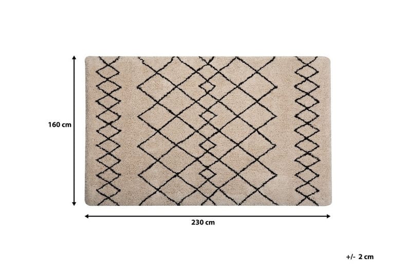 Matta Frankley 160x230 cm - Beige - Orientalisk matta - Marockansk matta