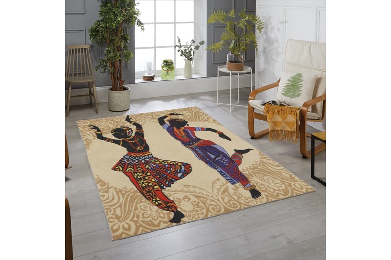 Matta Homefesto 100x150 cm - Multifärgad - Persisk matta - Orientalisk matta